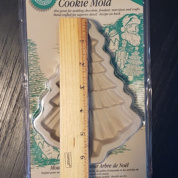 Vintage Wilton Christmas Tree Cookie Mold Stoneware 1997 NEW - Picture 6 of 6